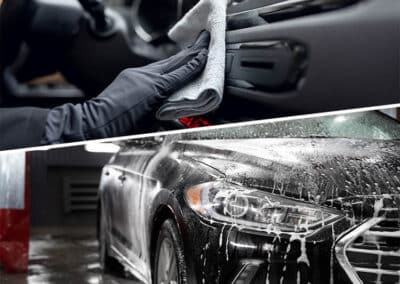 Nettoyage cuirs et tissus pour voiture
